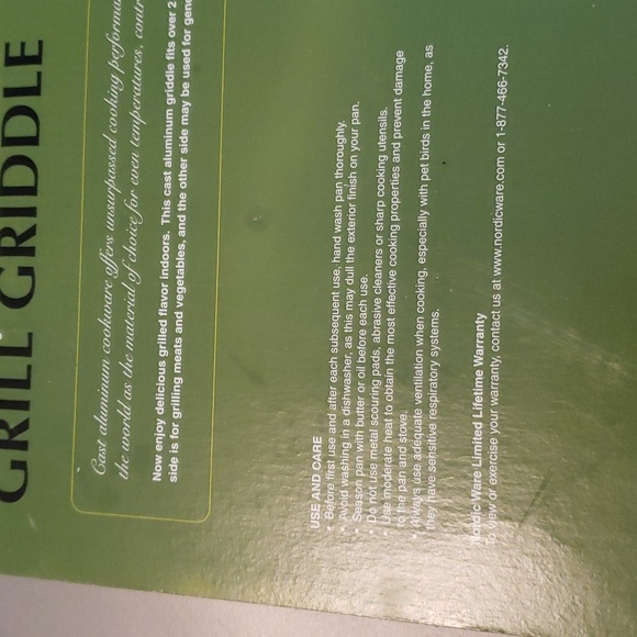 Nordic Ware Flat top Griddle - Picture 8 of 8